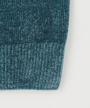 ANY モールニットプルオーバー ブルー