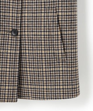 23区 【Oggi11月号掲載】ボンディング チェックツイード ジャコット ブラウンチェック
