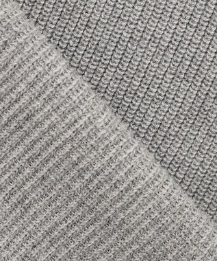 J.PRESS YORK STREET 【UNISEX】デニムルッククルーネックニット ライトグレー系