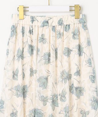 ANY SIS 【2WAY】ペイントフラワー スカート アイボリーベース