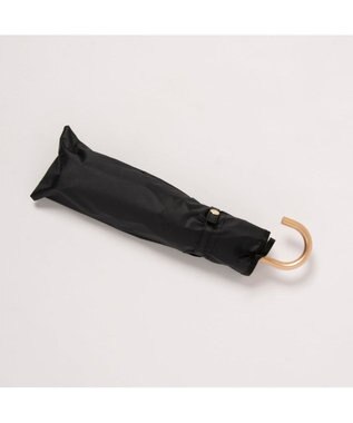 UNBILLION カシュネ cachenez / PUサテンリボン3段折りたたみ傘 ブラック