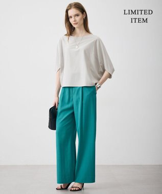 ICB 【WEB限定】ストレッチツイルジャージー ドルマンスリーブカットソー トープ