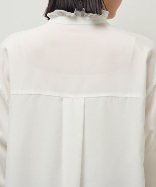 Green Parks フリルカラーインナーシャツ Off White