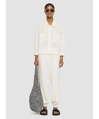 JOSEPH ソフトコットンシルク　シャツブルゾン Ivory