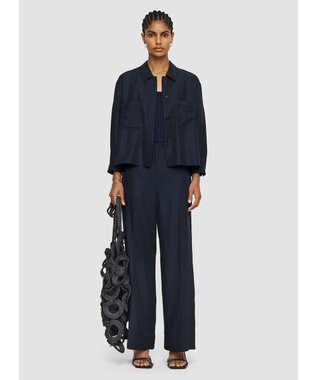 JOSEPH ソフトコットンシルク　シャツブルゾン Navy