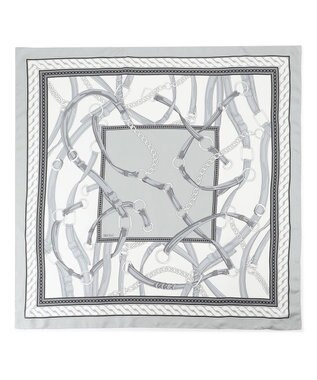 23区 ベルト柄 スカーフ グレー系