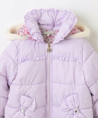 ANY KIDS 【洗濯機OK】中綿プリンセスコート ラベンダー