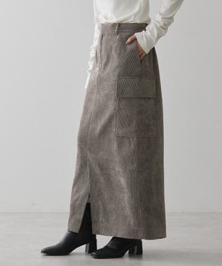 AMERICAN HOLIC コーデュロイサイドポケットタイトスカート Mocha