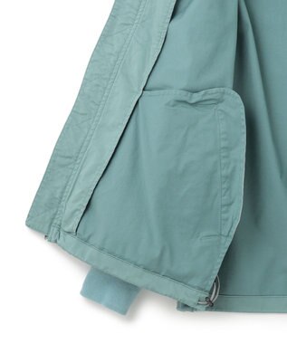 J.PRESS YORK STREET 【UNISEX】サテンストレッチ MA-1 ブルゾン ライトグリーン系