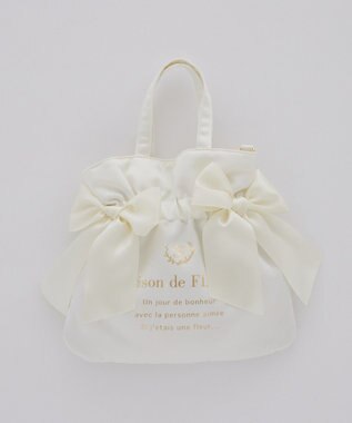 Maison de FLEUR クリアダブルリボン2Wayトート