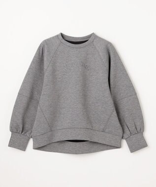 ANY L ロゴ刺繍ダンボールトレーナー グレー