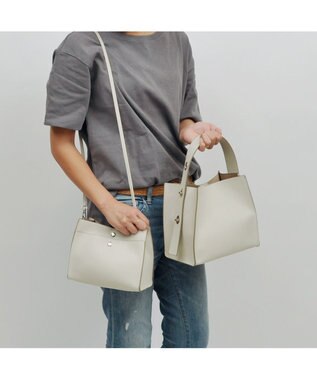 UNBILLION 【テレビ ドラマ着用アイテム】カシュカシュ cachecache / ヒネリハンドルインバッグセットトート