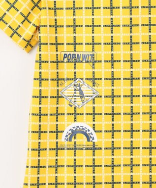 PW CIRCULUS 【UVカット / 吸水速乾 / 伸縮性抜群】【WOMEN】ＰＷロゴ＆チェックモックT ゴルフウェア レディース イエロー系5