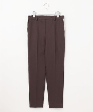 自由区 【撥水加工・洗える】ライトモクロディテーパード パンツ ダークブラウン系