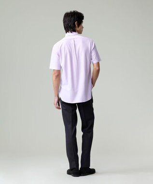 J.PRESS MEN 【Peppin Merino Comfort】【ウォッシャブル可 / 折り目加工】バーズアイ スラックス / ノータック グレー系