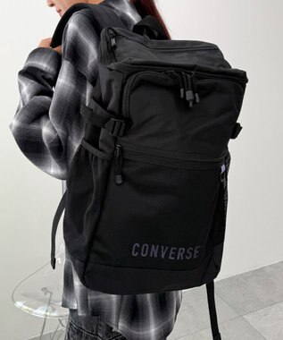 WEGO 【ユニセックス着用ITEM】CONVERSE SQUARE BIG BACK PACK パープル