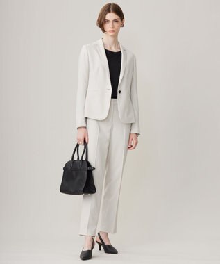 ICB 【洗える】プロヴィスウールツイル テーラードジャケット トープ系