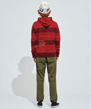 PW CIRCULUS 【手洗い可】【MEN】フェアアイルニットフーディ ネイビー系5