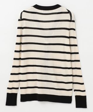 ANY 【UVケア】ミドルレングス カーディガン オフ×ブラック