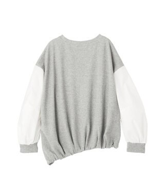 YECCA VECCA アシメバルーンプルオーバー Gray