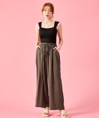 San-ai Resort（三愛水着楽園） 【SALE】【UPF50＋】　ロングパンツ　M【Coral veil（コーラルヴェール）】 カーキ