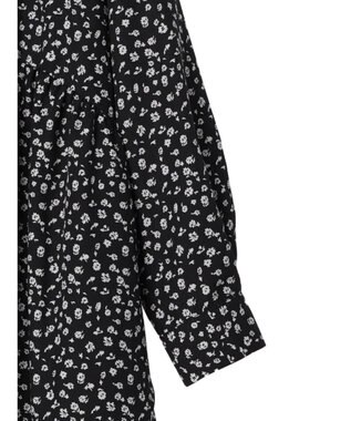 Green Parks ２ｗａｙ小花柄ギャザーシャツワンピース Black