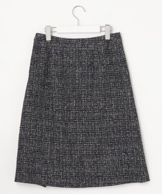 J.PRESS LADIES ファンシーツイード スカート ネイビー系1