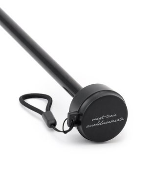 23区 【晴雨兼用/UVカット】ボーダーチェーン柄 折り畳み傘 ライトグレー系