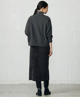 自由区 L クリアループバックレタリング スウェット スレート