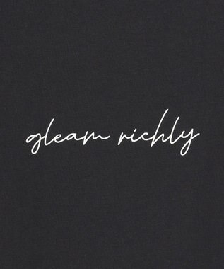 ANY SIS 【洗える】ノースリーブロゴ Tシャツ ブラック系