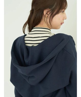 earth music&ecology 裏毛ＺＩＰパーカー Navy