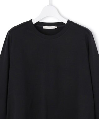 ICB L シフォンプリーツコンビ カットソー ブラック