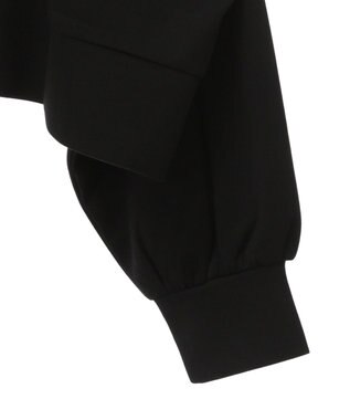 Green Parks ショート丈Ｖネックポンチプルオーバー Black