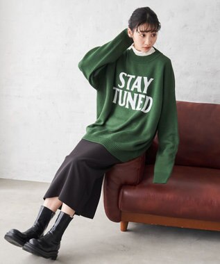 WEGO オーバーフィットジャガードプルオーバー 柄3