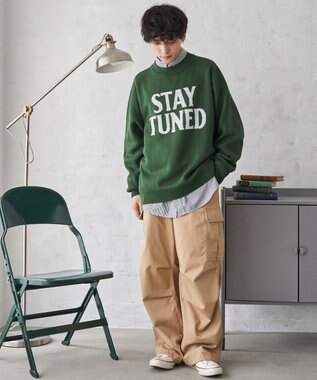 WEGO オーバーフィットジャガードプルオーバー 柄3