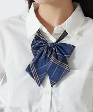 WEGO 【SCHOOL ITEM】チェックスクールリボン ブルーチェック2