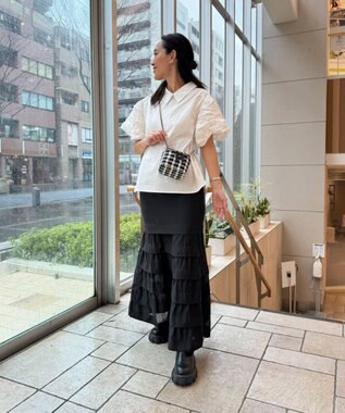 Green Parks AnriettMusee ギャザースリーブブラウス Off White