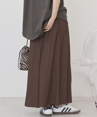 AMERICAN HOLIC 【選べる丈】ギャザースカーチョ【WEB限定カラー有り】 Brown