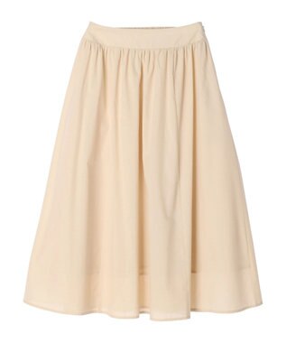 earth music&ecology ギャザーフレアスカート Beige