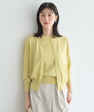 YECCA VECCA 【マシンウォッシャブル】カーディガン Off White