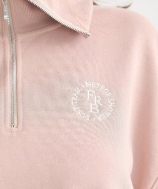 earth music&ecology ハーフＺＩＰプルオーバー Pink