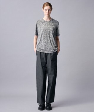 JOSEPH ABBOUD MOUNTAIN 【ゆったり】ランダムスラブリップ アウトドア Tシャツ グレー系