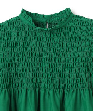 UNFILO 【WEB限定】シアーシャーリングブラウス グリーン