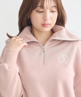 earth music&ecology ハーフＺＩＰプルオーバー Pink