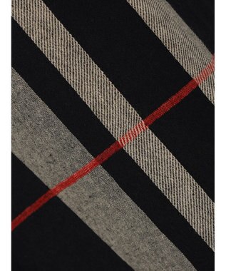 CRAFT STANDARD BOUTIQUE 先染めチェック（大）バンドカラー袖ＲＩＢ　ＯＰ Black