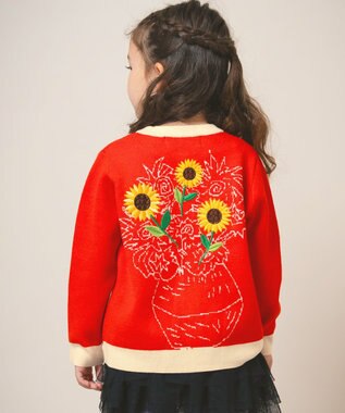 ami amie キャンバスブルームカーディガン145cm