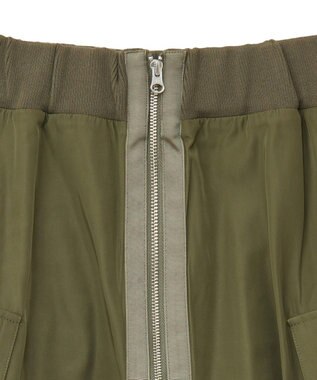 Green Parks ・ＳＵＧＡＲ　ＳＰＯＯＮ　ミリタリーフレアスカート Khaki