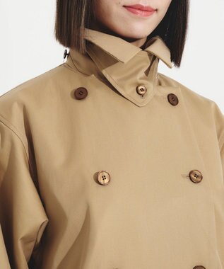 muuc 花粉シールドコート〈国産・綿100%天然素材〉〈ユニセックス・大きいサイズあり〉〈3シーズン〉〈モダンなコクーンシルエット〉 ベージュ