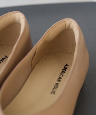 AMERICAN HOLIC 【整履き】フラットパンプス Beige