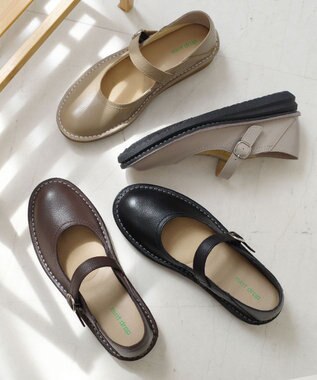 Pointer 本革 超軽量カジュアルシューズ ブラック